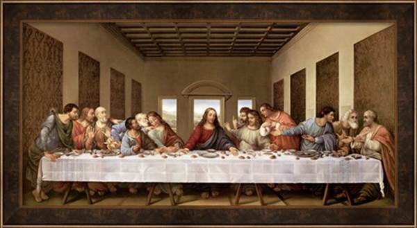 Framed Last Supper Print